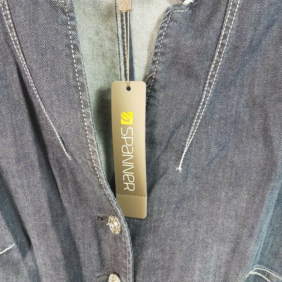 Spanner Blue Cotton Denim Womens Jacket NEW Size 10 w/ tags - Picture 8 of 12